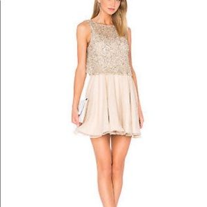 NEW W/ TAGS Alice+Olivia Hilta Beaded Flare Dress